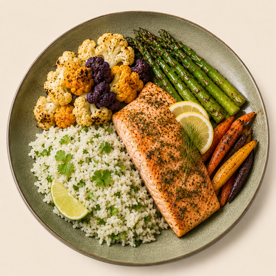 Lemon Dill Salmon Bowl